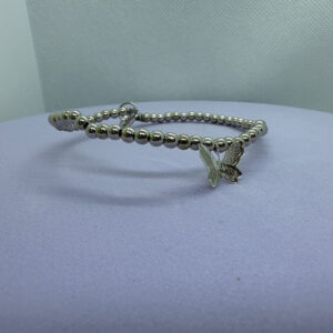 Silver butterfly bracelet