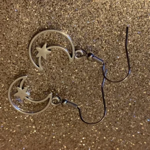 Midnight drop earrings