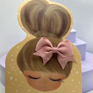 Pink hair bow